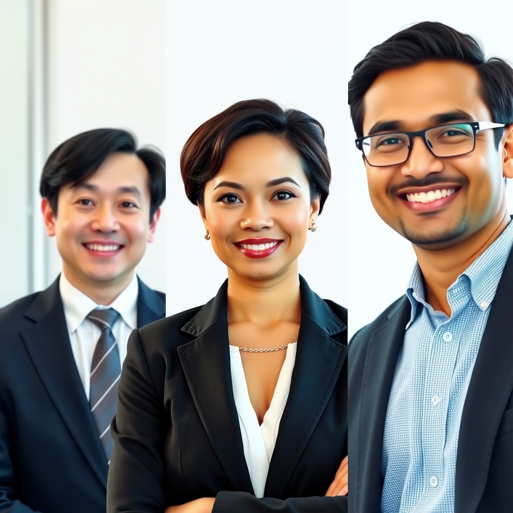Professional headshots of compliance and support team: James Park, Asian man in formal suit; Lisa Thompson, African American woman with professional demeanor; David Kumar, Indian man with friendly smile, all photographed in corporate setting